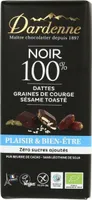 Noir 100% dattes graines de courge et sésame toasté