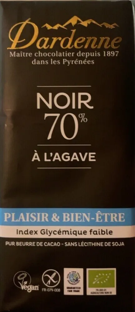 Noir 70% à l’agave