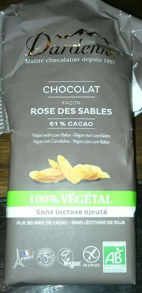 Chocolat façon rose des sables