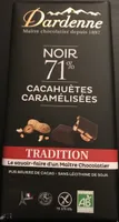 Noir 71% cacahuètes caramélisées