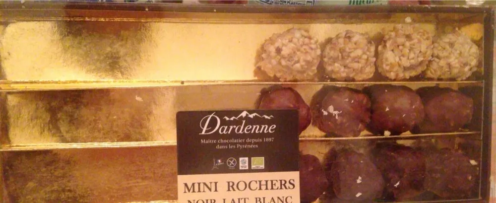 Mini rochers noir, lait, blanc