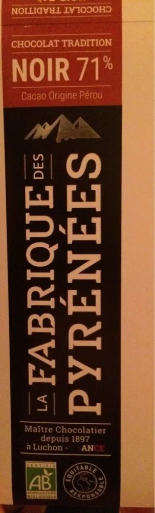 Chocolat Tradition Noir 71%