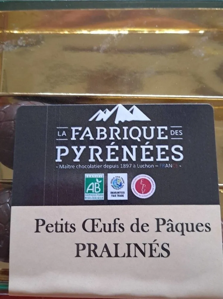Petit œuf de Pâques pralinés