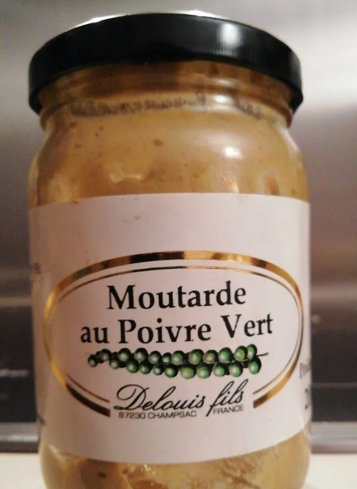 Moutarde au poivre vert
