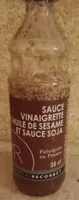Sauce vinaigrette à l'huile de sésame et sauce soja
