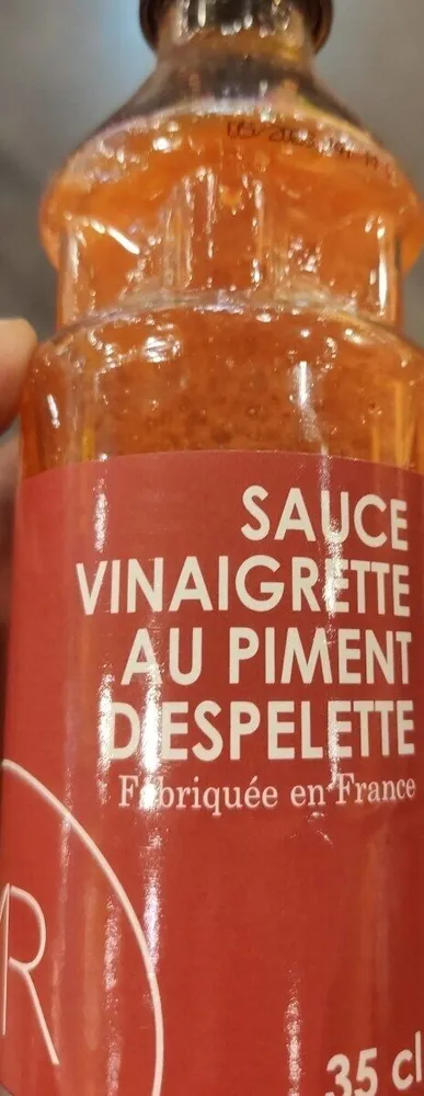 Sauce vinaigrette au piment d'Espelette