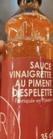 Sauce vinaigrette au piment d'Espelette