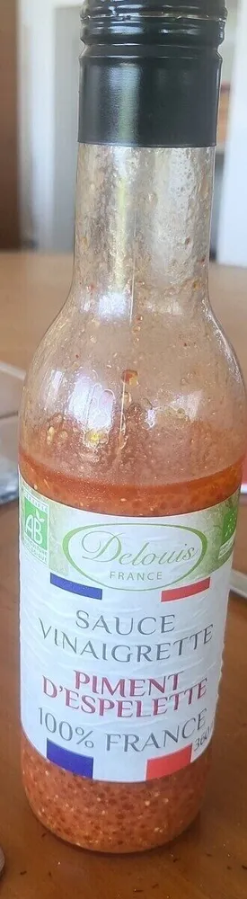 Sauce vinaigrette piment d'espelette