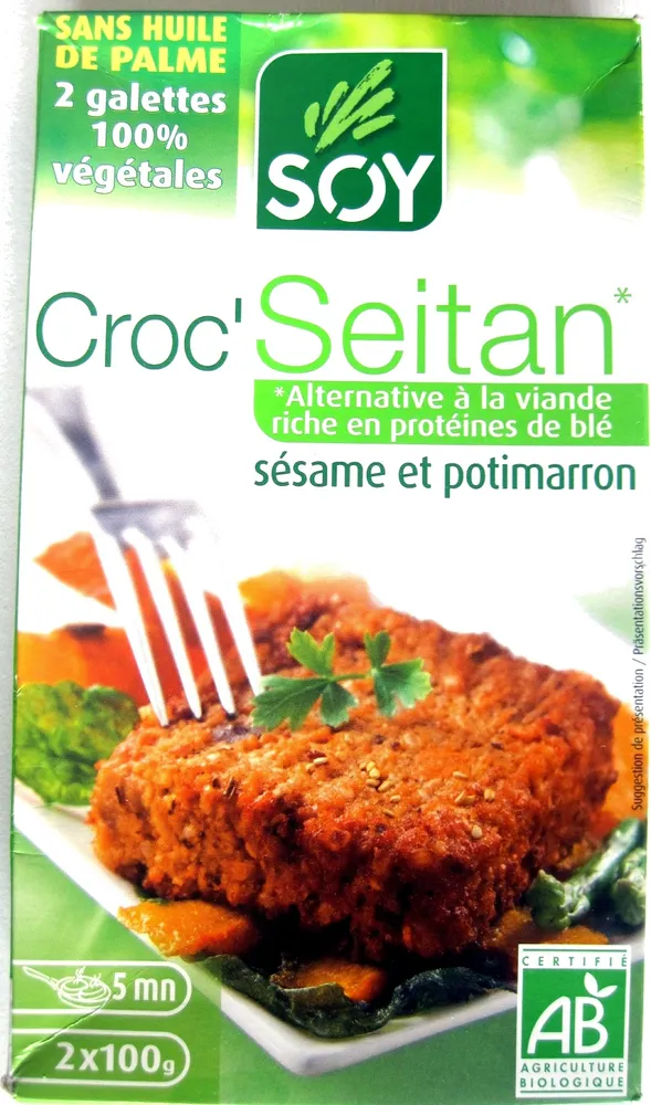Croc'Seitan sésame et potimarron
