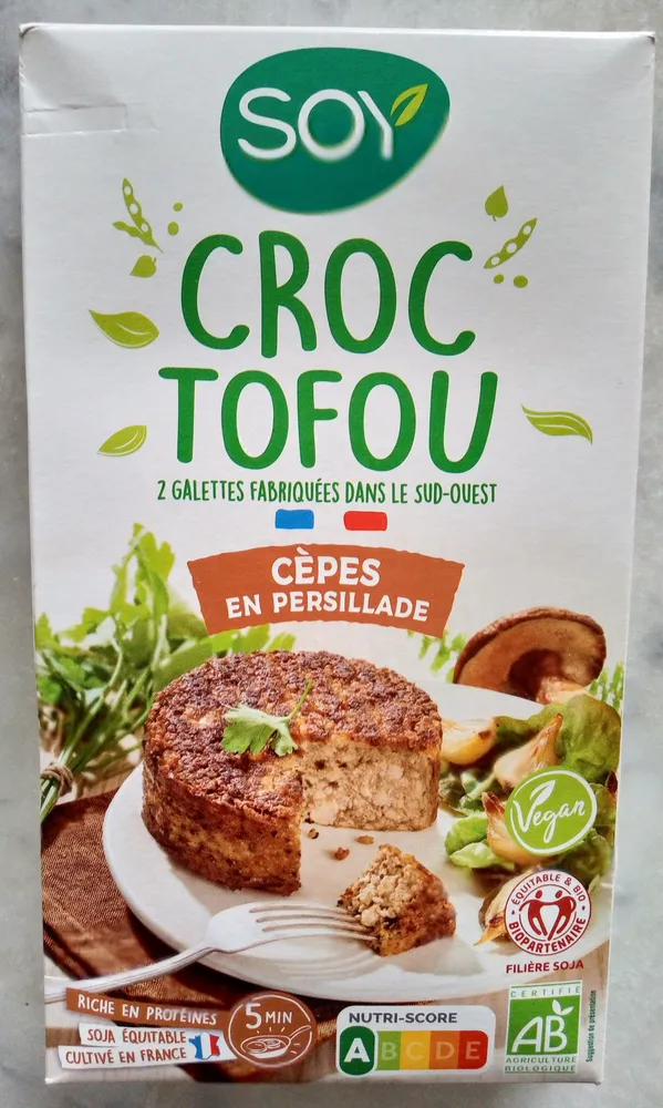 Croc tofou Cèpes en Persillade