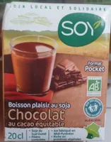 Boisson plaisir au soja chocolat