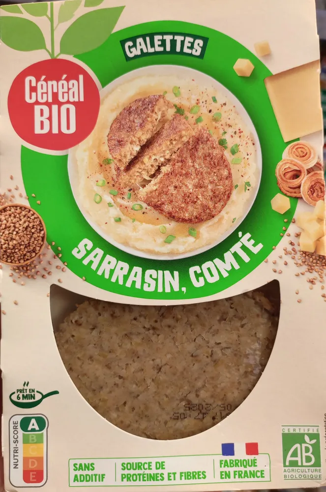 Galettes Céréales Sarrasin Comté BIO