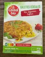 Galettes céréales riz, légumes, safran