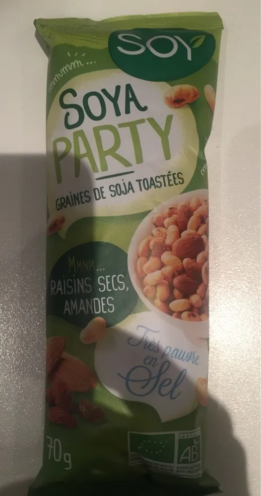 Graines De Soja Toastees Amandes Raisins Secs