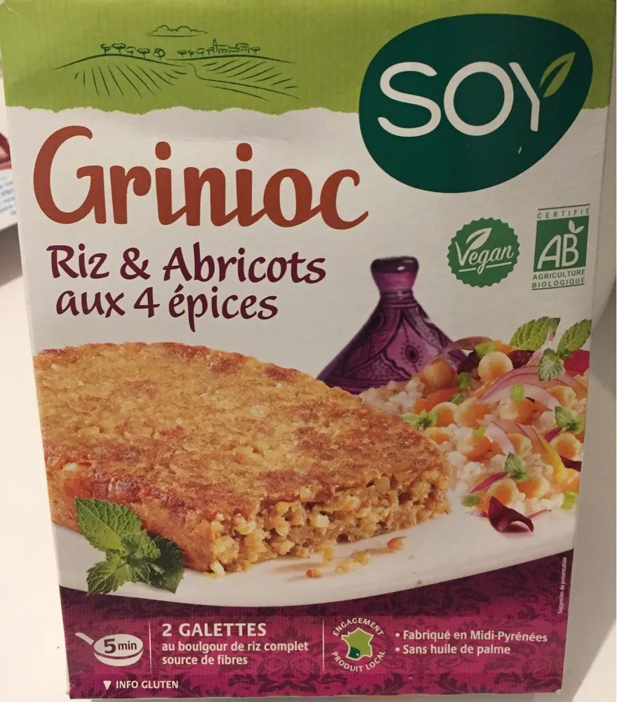 Grinioc boulgour de riz, fruits secs et 4 épices