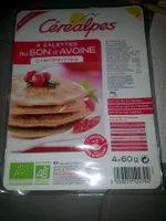 4 Galettes au Son d'Avoine Cranberries