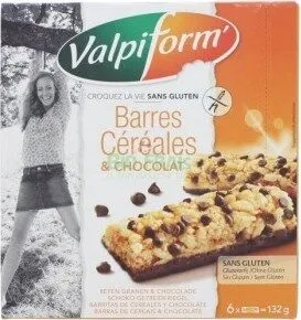 Barres Céréales & Pépites De Chocolat - 132 G - Valpiform
