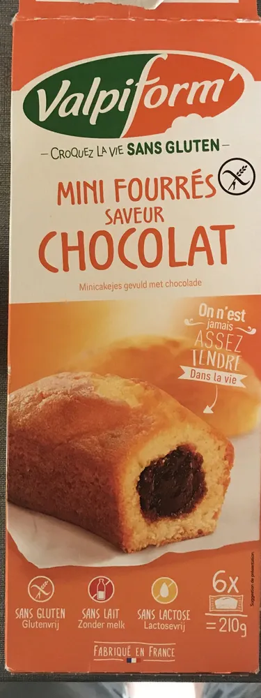 Mini Fourrés Saveur Chocolat - 210 GR - Valpiform