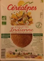 2 Galettes Indienne Curry, Coco et Ananas