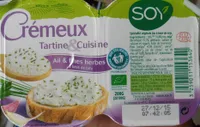 Crémeux Tartine & Cuisine Ail & Fines Herbes à base de tofu