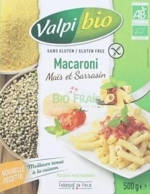 Macaronis Mais et Sarrasin sans gluten
