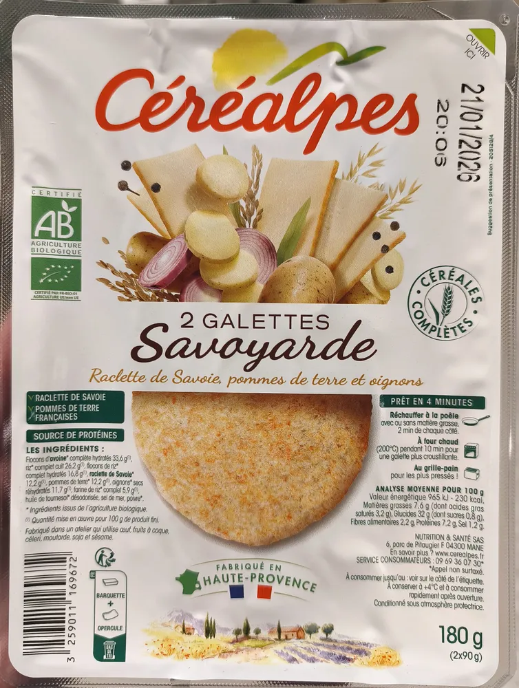 Galettes savoyarde