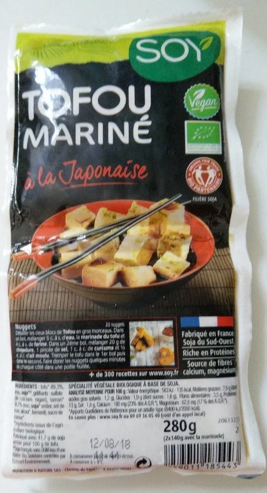 Tofou mariné à la japonaise bio
