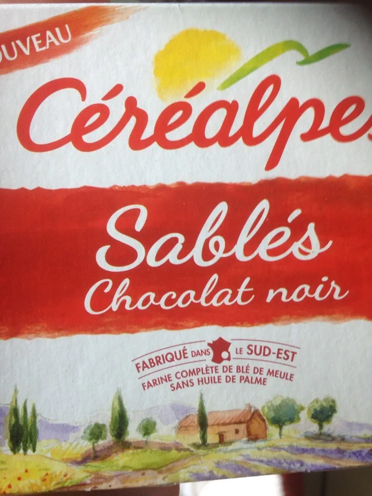 Sablés chocolat noir