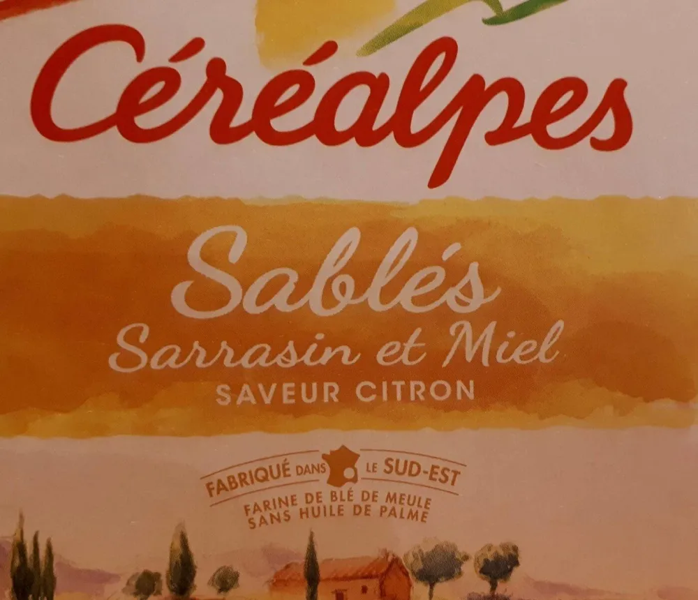 Sablés sarrasin et miel saveur citron