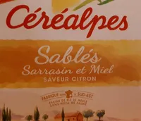 Sablés sarrasin et miel saveur citron