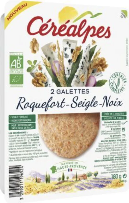 Galette Roquefort Seigle Noix