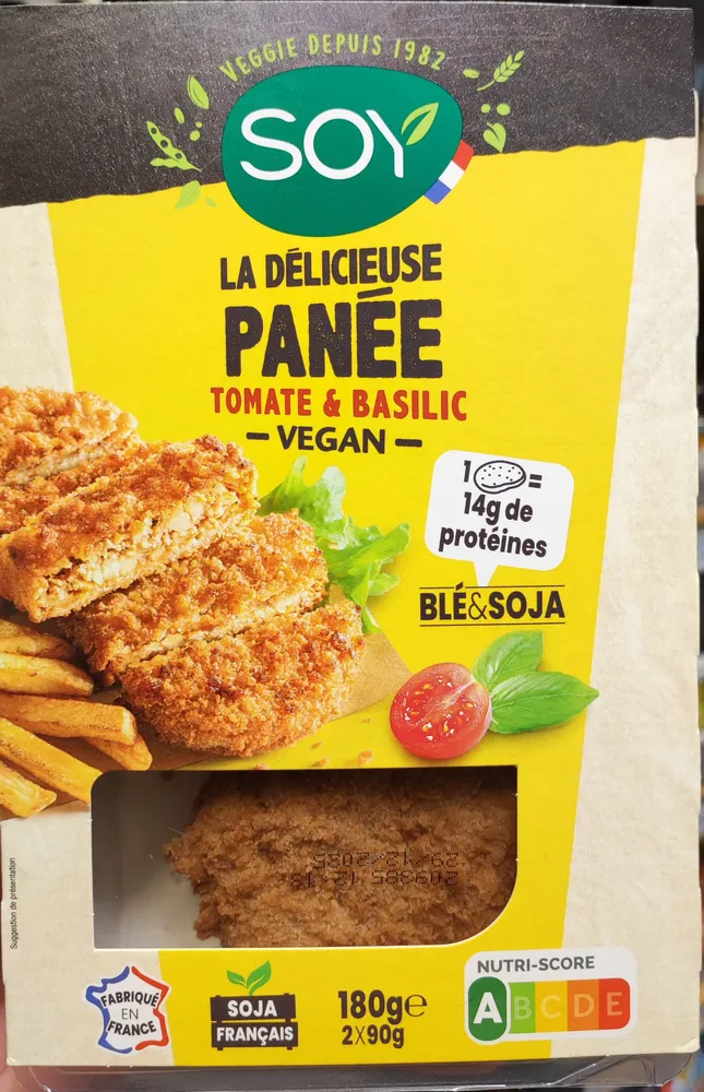 La délicieuse panée tomate basilic vegan