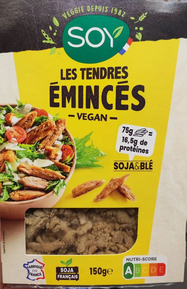 Les tendres emincés vegan