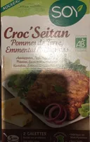 Croc galette seitan pomme de terre emmental oignon