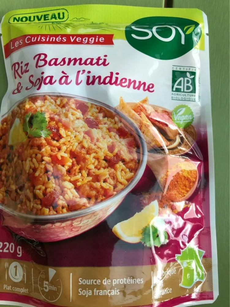 Riz Basmati et Soja à lindienne