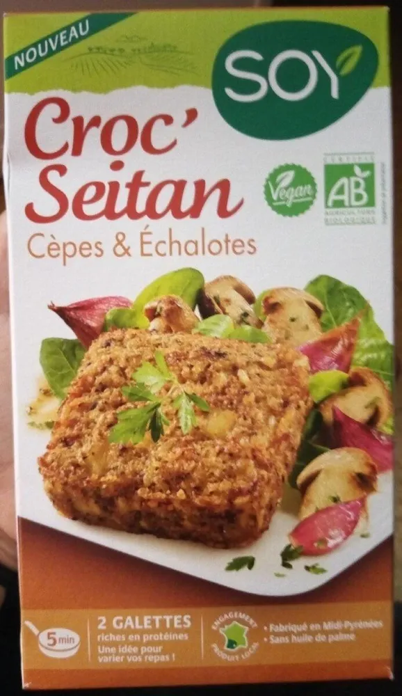 Croc' Seitan Cèpes et Échalotes