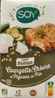 Croc' Seitan Courgettes & Chèvre aux pignons de pin