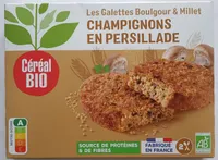 Galettes millet et boulghour aux champignons