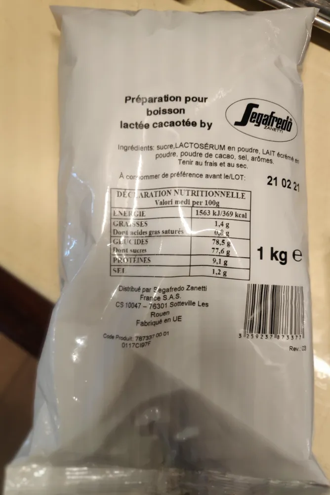 Préparation pour boisson