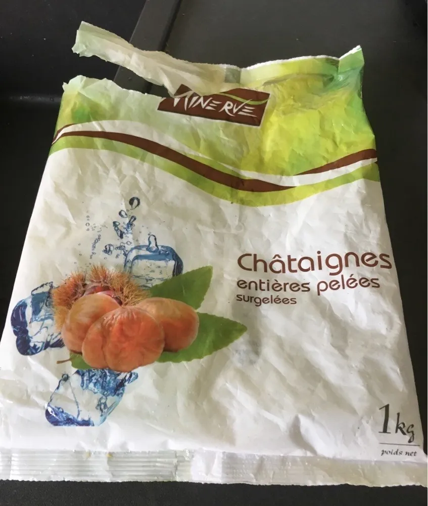Châtaignes entières pelées surgelées