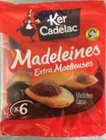 Madeleines Extra Moelleuses Marbrées Cacao