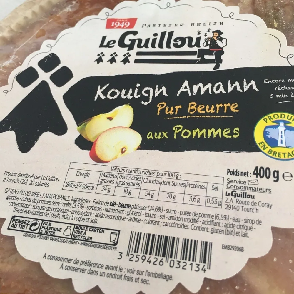 Kouigh amann pur beurre aux pommes