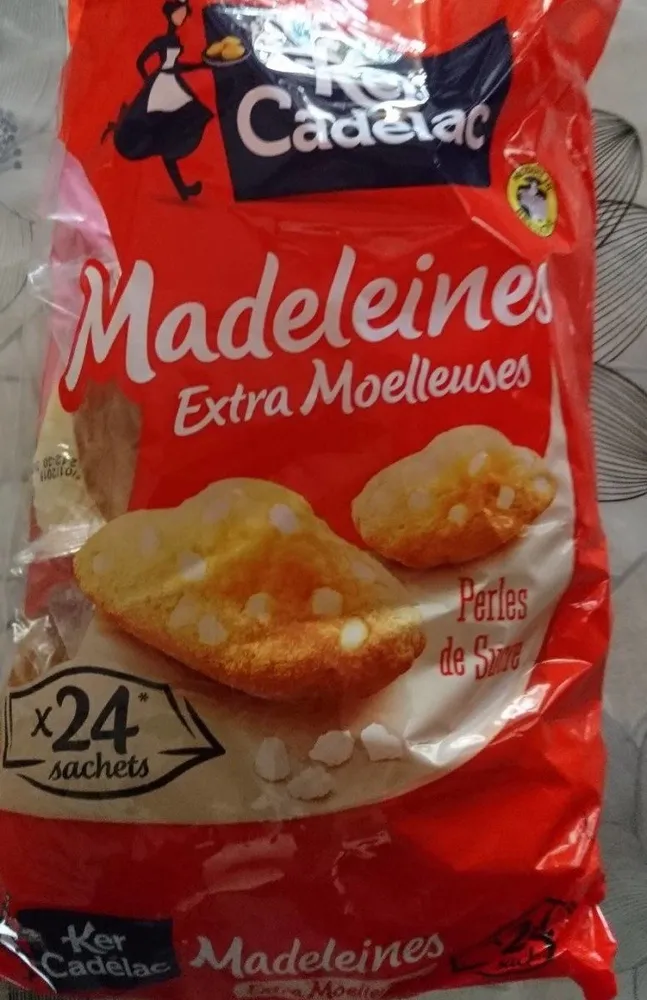 Madeleine Extra Moelleuses perles de sucres