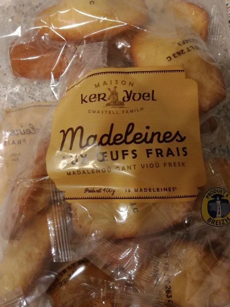 Madeleine aux oeufs frais