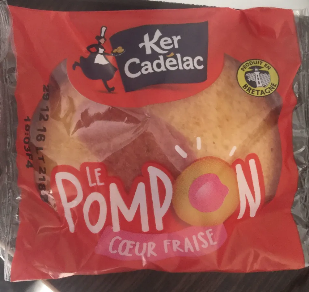 Le Pompon Cœur Fraise