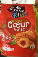 Madeleine coeur fraise