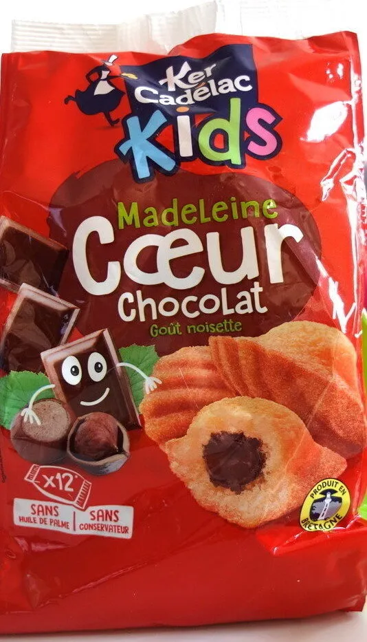 Madaleine coeur chocolat