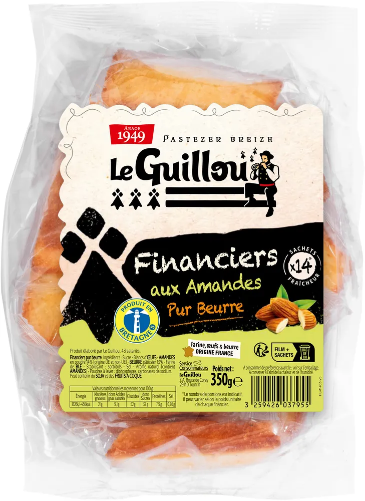 Financiers aux amandes - Le Guillou
