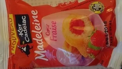Madeleine coeur fraise