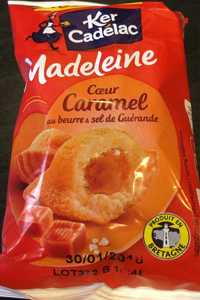 Madeleine Cœur Caramel au Beurre & Sel de Guérande